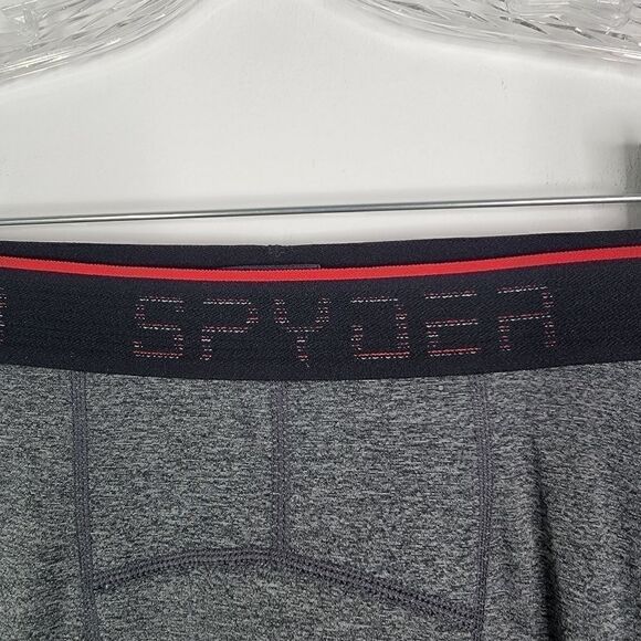 Spyder Base Layer Stretch Brushed Compression Tights Grey Size Small - Picture 10 of 16